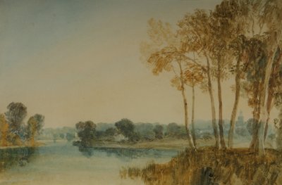 Táj fákkal a Temze mellett, 1805 körül (akvarell papíron) alkotó: Joseph Mallord William Turner