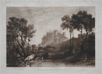 Liber Studiorum: A kastély a rétek felett alkotó: Joseph Mallord William Turner