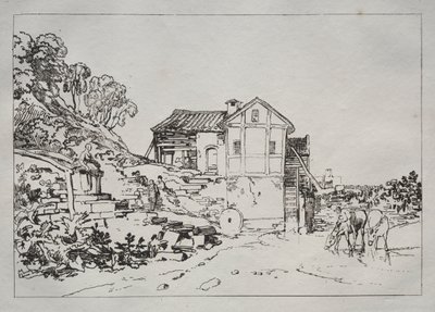 Tanulmányok könyve: Vízimalom alkotó: Joseph Mallord William Turner
