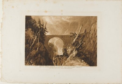 Kis ördög hídja, 19. tábla a Liber Studiorumból alkotó: Joseph Mallord William Turner