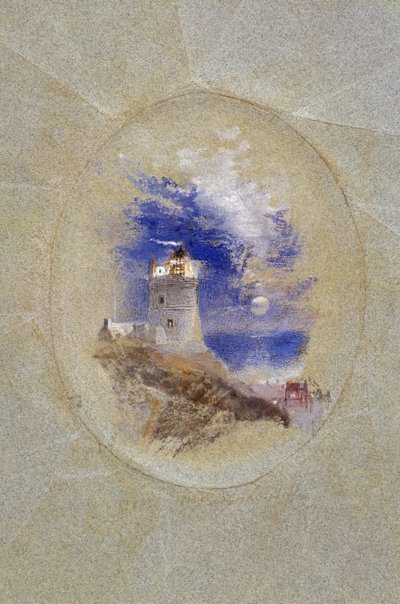 Lowestoffe-i világítótorony, 1827 körül (gouache papíron) alkotó: Joseph Mallord William Turner