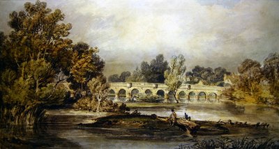 Maidenhead híd (akvarell papíron) alkotó: Joseph Mallord William Turner