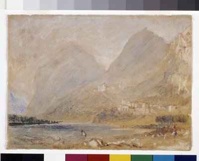 Martinswand, Innsbruck közelében (akvarell és gouache szürke papíron) alkotó: Joseph Mallord William Turner