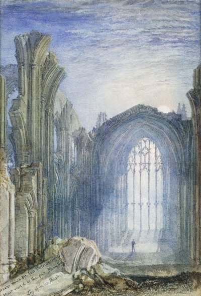 Melrose Abbey: Illusztráció Sir Walter Scott "The Lay of the Last Minstrel" című művéhez alkotó: Joseph Mallord William Turner