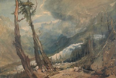 Mer de Glace a Chamonix-völgyben alkotó: Joseph Mallord William Turner