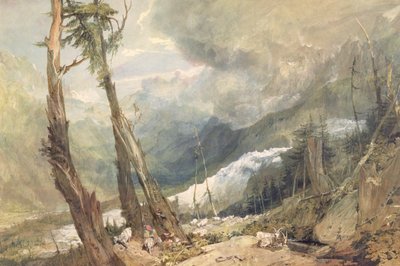Mere de Glace, a Chamouni-völgyben, Svájcban alkotó: Joseph Mallord William Turner