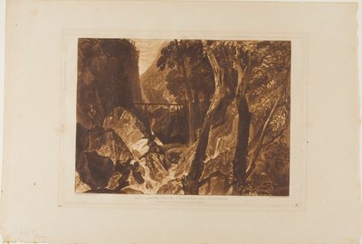 Malom a Grand Chartreuse közelében, 54-es lemez a Liber Studiorumtól alkotó: Joseph Mallord William Turner