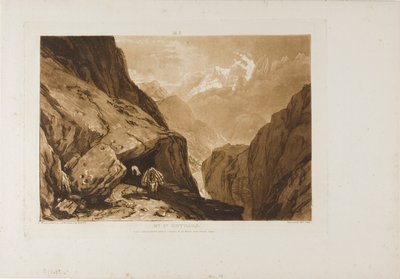 Mount Saint Gothard, 9. lemez a Liber Studiorumtól alkotó: Joseph Mallord William Turner