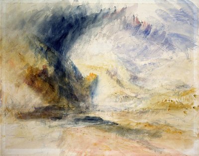 St Gothard hegy (akvarell papíron) alkotó: Joseph Mallord William Turner