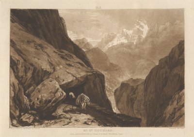 Szent Gotthárd-hegy alkotó: Joseph Mallord William Turner