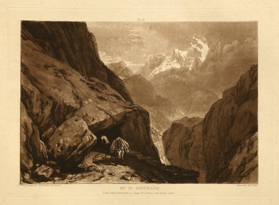 Szent Gotthárd-hegy alkotó: Joseph Mallord William Turner
