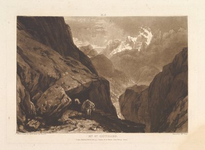 Mt. utca Gothard Liber Studiorum, II. rész, 9. lemez, 1808. február 20 alkotó: Joseph Mallord William Turner