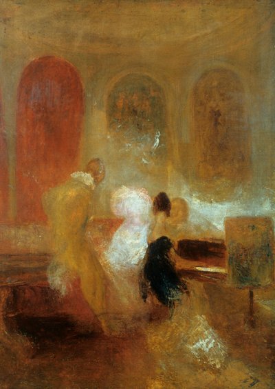Music Party, East Cowes Castle, 1835 alkotó: Joseph Mallord William Turner
