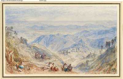 Mussooree és a Dhoon Landourból alkotó: Joseph Mallord William Turner