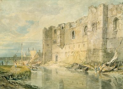 Newark-upon-Trent, 1796 körül (akvarell grafit felett, papíron) alkotó: Joseph Mallord William Turner