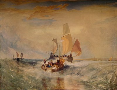 Most a festőkötél utasairól a fedélzeten, 1827, 1938 alkotó: Joseph Mallord William Turner