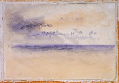 A parton kívül: tengeri tájkép és felhők alkotó: Joseph Mallord William Turner
