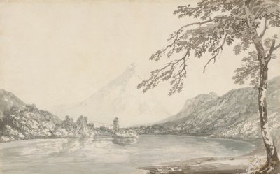 Az Aar folyón, Unterseen és a Brienz-tó között alkotó: Joseph Mallord William Turner
