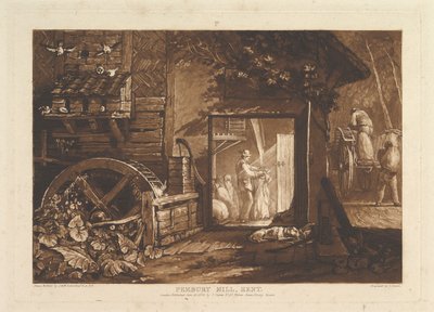 Pembury Mill, Kent Book of Studies, III. rész, 12. lemez, 1808. június 10. alkotó: Joseph Mallord William Turner