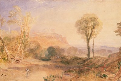 Powis kastély, Montgomeryshire, 1835 körül (akvarell papíron) alkotó: Joseph Mallord William Turner