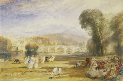 Richmond Hill and Bridge, Surrey, 1831 körül (akvarell papíron) alkotó: Joseph Mallord William Turner
