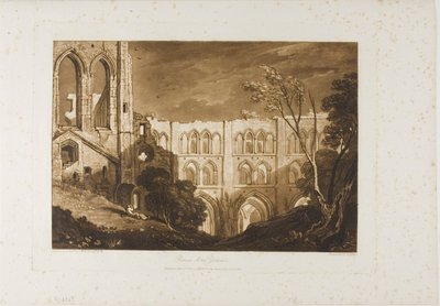 Rivaux-i apátság, 51-es lemez a Liber Studiorumtól alkotó: Joseph Mallord William Turner