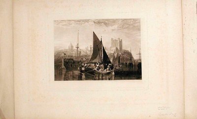 Rochester a Medway folyónál alkotó: Joseph Mallord William Turner