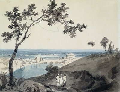Róma, Richard Wilson (1714-82) nyomán (ceruza és akvarell papíron) alkotó: Joseph Mallord William Turner