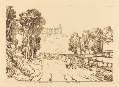 Szent Katalin-domb Guilford közelében alkotó: Joseph Mallord William Turner