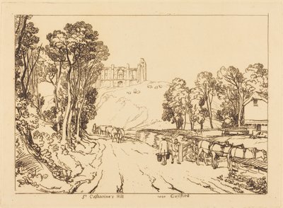 Szent Katalin-domb Guildford közelében alkotó: Joseph Mallord William Turner