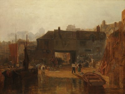 Saltash a vízi komppal, Cornwall, 1811. alkotó: Joseph Mallord William Turner