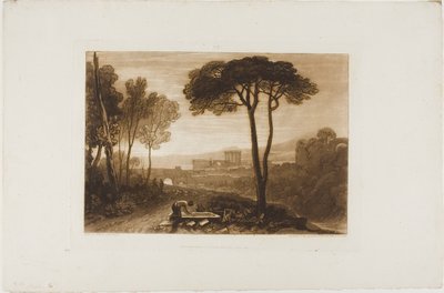 Jelenet a Campagna-ban, 38. lemez a Tanulmányok Könyvéből alkotó: Joseph Mallord William Turner