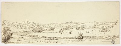 Jelenetek a Kibble folyón Little Milton Hall közelében, Lancashire államban alkotó: Joseph Mallord William Turner