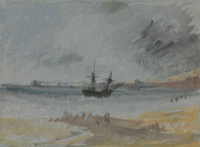 Hajó Aground Brightonban alkotó: Joseph Mallord William Turner