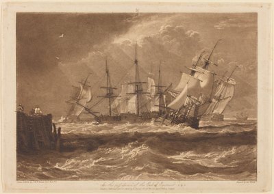 Hajók a szellőben alkotó: Joseph Mallord William Turner