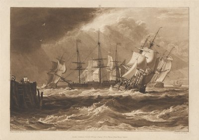 Hajók a szellőben alkotó: Joseph Mallord William Turner