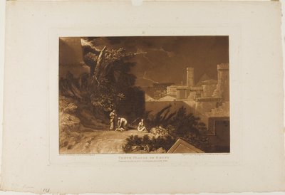 Tizedik egyiptomi pestis, 61. lemez a Liber Studiorumtól alkotó: Joseph Mallord William Turner