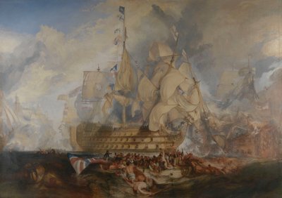 A trafalgari csata, 1805. október 21. alkotó: Joseph Mallord William Turner