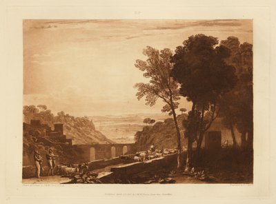 A híd és a kecskék alkotó: Joseph Mallord William Turner