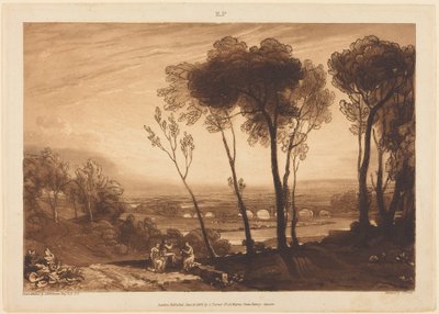 A híd középtávolságban alkotó: Joseph Mallord William Turner