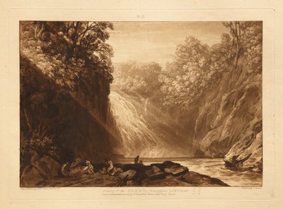 A Clyde vízesése alkotó: Joseph Mallord William Turner