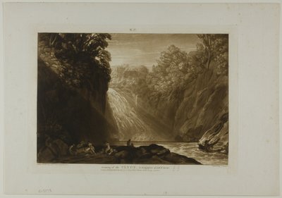 The Fall of the Clyde, 18. lemez a Liber Studiorumtól alkotó: Joseph Mallord William Turner