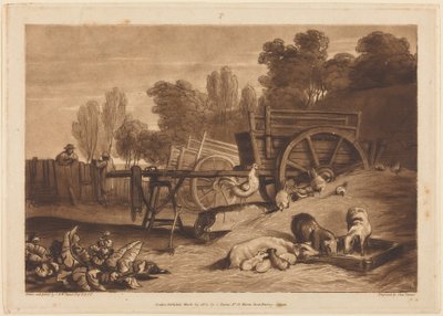 A tanyaudvar a kakassal alkotó: Joseph Mallord William Turner