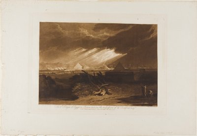 Egyiptom ötödik pestisjárványa, 16. lemez a Liber Studiorumtól alkotó: Joseph Mallord William Turner