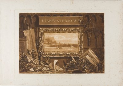 A Liber Studiorum címlapja alkotó: Joseph Mallord William Turner