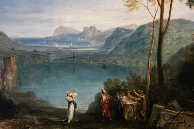 Az Avernus-tó, Aeneas, a Cumaean Sybil, részlet alkotó: Joseph Mallord William Turner