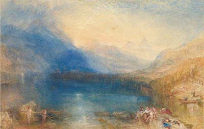 A Zugi-tó, 1843 (wc grafit felett) alkotó: Joseph Mallord William Turner