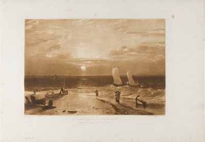 A Midmay Sea-Piece, 40-es lemez a LIber Studiorumtól alkotó: Joseph Mallord William Turner