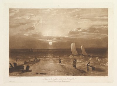 A Mildmay Sea-Piece Liber Studiorum VIII. rész, 40. lemez, 1812. február 11. alkotó: Joseph Mallord William Turner