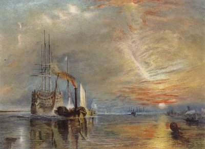"Az Öreg Temeraire az utolsó ágyához rángatta" alkotó: Joseph Mallord William Turner